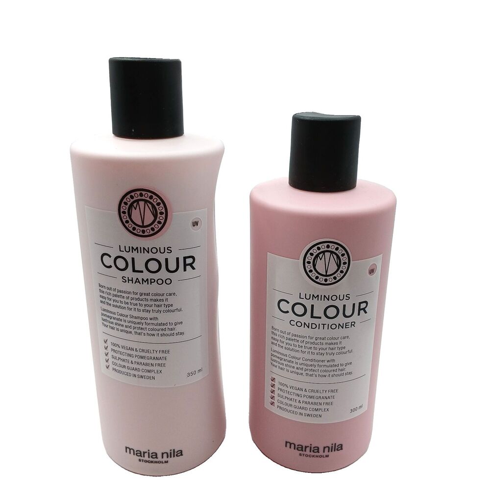 Maria Nila Luminous Color Shampoo & Conditioner 100% Vegan Color Care Sweden